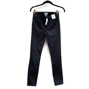 J. Crew NWT 8” Toothpick Black Denim High Rise Skinny Jeans 24 NWT